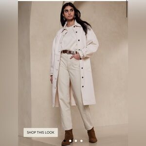 Banana Republic Ecru Ranger Straight Jeans